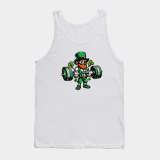 St. Paddy's Powerlift: Strongman Leprechaun Gym Shirt Tank Top